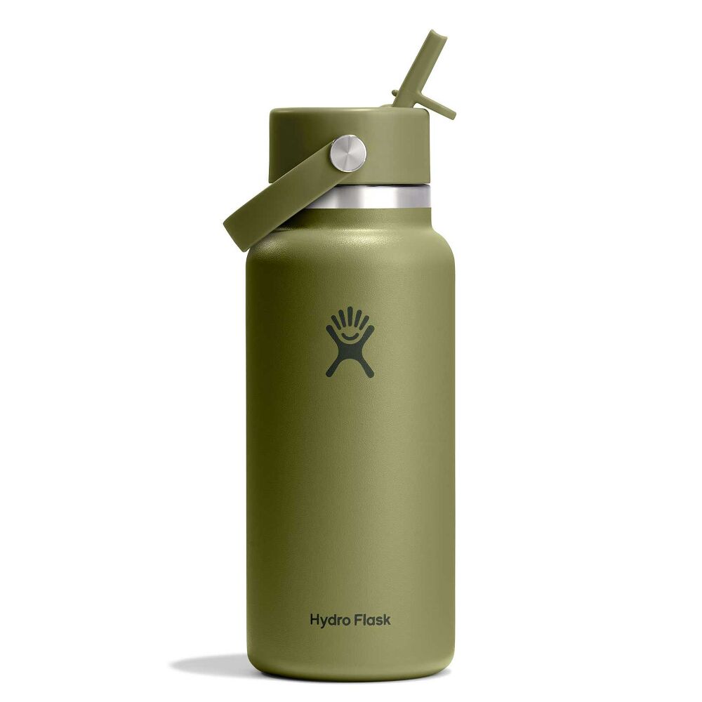 32 oz Wide Mouth with Flex Straw Cap - Palmer Green