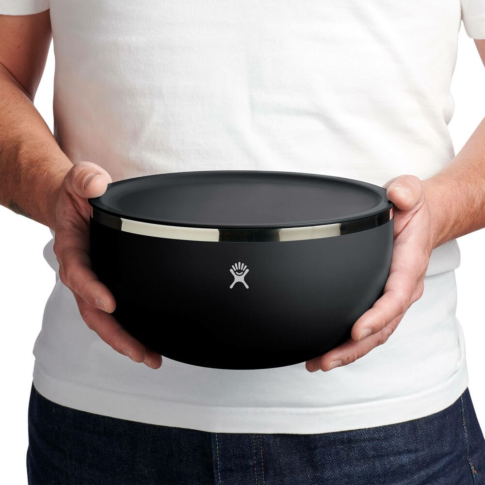 3 qt Serving Bowl with Lid - Black