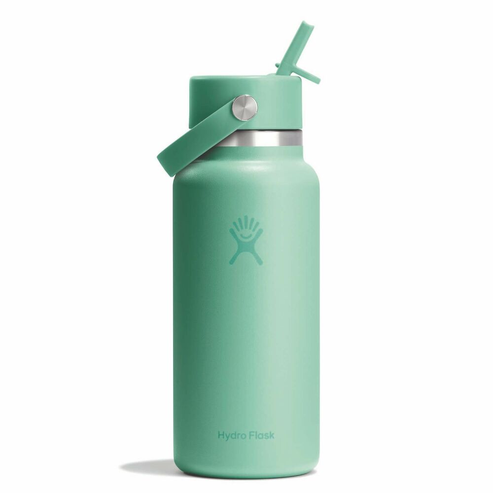 32 oz Wide Mouth with Flex Straw Cap - Mermaid Green